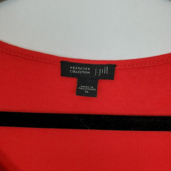 J. Jill Top Womens Medium Wearever Collection Scoop Neck Pleat Back Scoop Neck - Picture 3 of 9